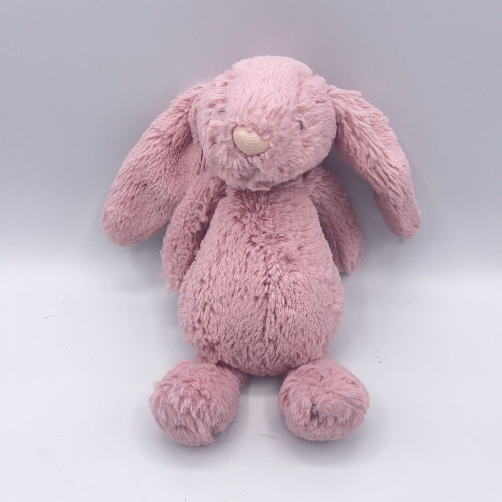 Jellycat Bunny Pink Small Plush Pink Mini London Stuffed Toy 8”